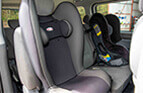 Child seats in a Corporate limousines van